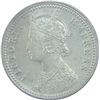 Image 2 : Silver Quarter Rupee Coin of Victoria Empress of Calcutta Mint of 1890.