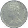 Image 2 : Silver Quarter Rupee of Victoria Empress of Calcutta Mint of 1893.