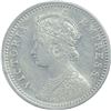 Image 2 : Silver Quarter Rupee Coin of Victoria Empress of Calcutta Mint of 1894.