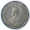 Image 1 : Copper Nickel Four Annas Coin of King George V of Calcutta Mint of 1919.