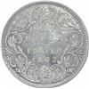 Image 2 : Silver Half Rupee Coin of Victoria Queen of Bombay or madras  Mint of 1862.