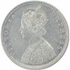 Image 2 : Silver Half Rupee Coin of Victoria Empress of Bombay Mint of 1877.