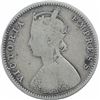 Image 2 : Silver Half Rupee Coin of Victoria Empress of Bombay Mint of 1885.
