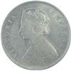Image 2 : Silver Half Rupee Coin of Victoria Empress of Calcutta Mint of 1897.