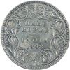 Image 1 : Silver Half Rupee Coin of Victoria Empress of Calcutta Mint of 1898.