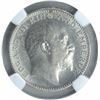 Image 2 : Silver Half Rupee Coin of King Edward VII of Bombay Mint of 1910.