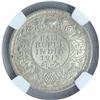 Image 1 : Silver Half Rupee Coin of King George V of Calcutta Mint of 1915.