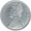 Image 2 : Silver One Rupee Coin of Victoria Queen of Calcutta Mint of 1862.