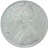 Image 2 : Rare Silver One Rupee Coin of Victoria Queen of L C Wyon Design of 1862.
