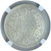 Image 1 : Silver One Rupee Coin of Victoria Queen of Bombay Mint of 1862.