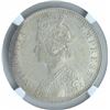 Image 2 : Silver One Rupee Coin of Victoria Empress of Bombay Mint of 1880.