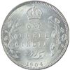 Image 1 : Silver One Rupee Coin of King Edward VII of Calcutta Mint of 1904.