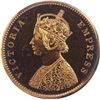 Image 2 : Copper Half Anna Proof Coin of Victoria Empress of 1878.