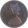 Image 2 : Copper Half Anna Coin of Victoria Empress of 1891.