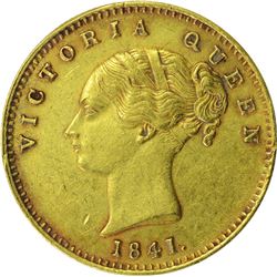 Gold One Mohur Coin Of Victoria Queen Continuous Legend Of Calcutta gold-one-mohur-coin-of-victoria-queen-continuous-legend-of-calcutta