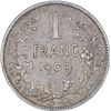 Image 2 : Silver One Franc Coin of Leopold II of Belgium.