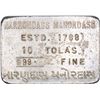 Image 2 : Silver Ten Tolas Bar of Narrondass Manordass Refiners Company.