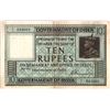 Image 1 : Rare Note of King George V of 10 Rupees of H. Denning