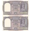 Image 1 : Ten Rupees Bank Notes of King George VI of C.D. Deshmukh.