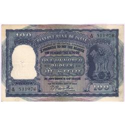 One Hundred Rupees of B. Rama Rao of Madras Circle of Q Prefix.