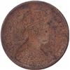 Image 1 : Error Copper Half Pice Coin of Victoria Empress.