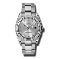 Rolex Datejust 36 White Gold &Amp; Diamonds  Women Watch