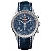 Image 1 : Breitling Navitimer Cosmonaute Manual Winding Aurura Blue Dial  Men Watch