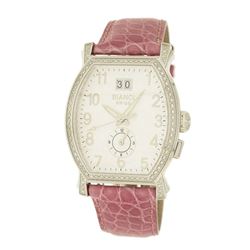 Roberto Bianci Classic Strap Diamond Watch With Two Time Zone And Date - 1860DIA