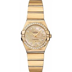 Omega Constellation Brushed Quartz 24Mm  Women Watch