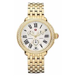 Michele Serein Chronograph Gold Tone  Women Watch