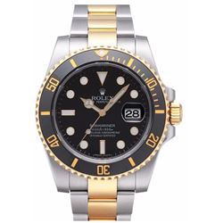 Rolex Submariner  Date 40Mm Black Steel &Amp; Gold  Men Watch