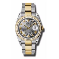 Rolex Datejust 36 Yellow Gold &Amp; Diamonds  Women Watch