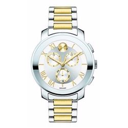 Movado Bold  Unisex Swiss Chronograph Bold Two-Tone  Men Watch