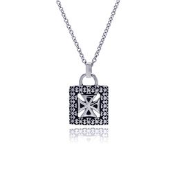 Stainless Steel Cross Padlock Necklace ssn00031