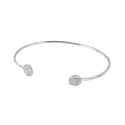 Sterling Silver Rhodium Plated CZ Bracelet BGB00236