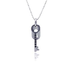 Stainless Steel Key Charm Pendant ssp00078