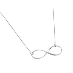 Sterling Silver Rhodium Plated Clear CZ Pendant Necklace stp01380rh