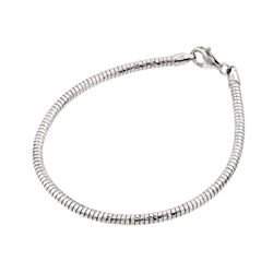 Sterling Silver Rhodium Plated Mesh Italian Bracelet JPB00005RH