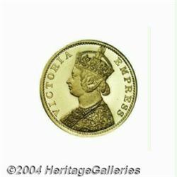 Victoria gold 10 Rupees 1879, KM495, choice