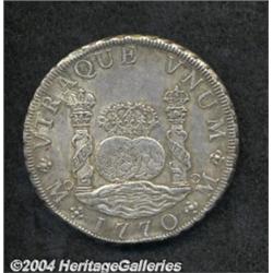 Carlos III Pillar 8 Reales 1770-MF, KM105,