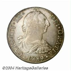 Carlos III 8 Reales 1789-FM, KM106.2, choice