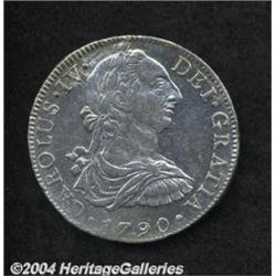 Carlos IV 8 Reales 1790-FM, KM107, Carolus IV