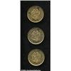 Image 1 : Republic. Gold 5 Soles 1910, Lot of Three,