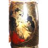 Image 3 : Antique Chinese Gilt & Bronze Lacquered Drum Rice Container