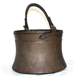Ancient Bronze Water Bucket Artifact 16", 5-lbs