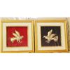 Image 1 : Indonesian Silver & 24K Gold Garuda Sculpture in Gilt Frame