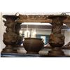 Image 1 : Monumental Pair of Elaborate c1880c Japanese Gilt Bronze Temple Vases