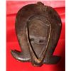 Image 2 : Ancient c1900 African Mask Bambara Decorated w. Cowrie Shells & Bronze 11x8"