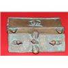 Image 8 : Ancient Rare Indo-Persian-Mughal Period Bronze Trinket Box w. Bird Figurine Handle Tops