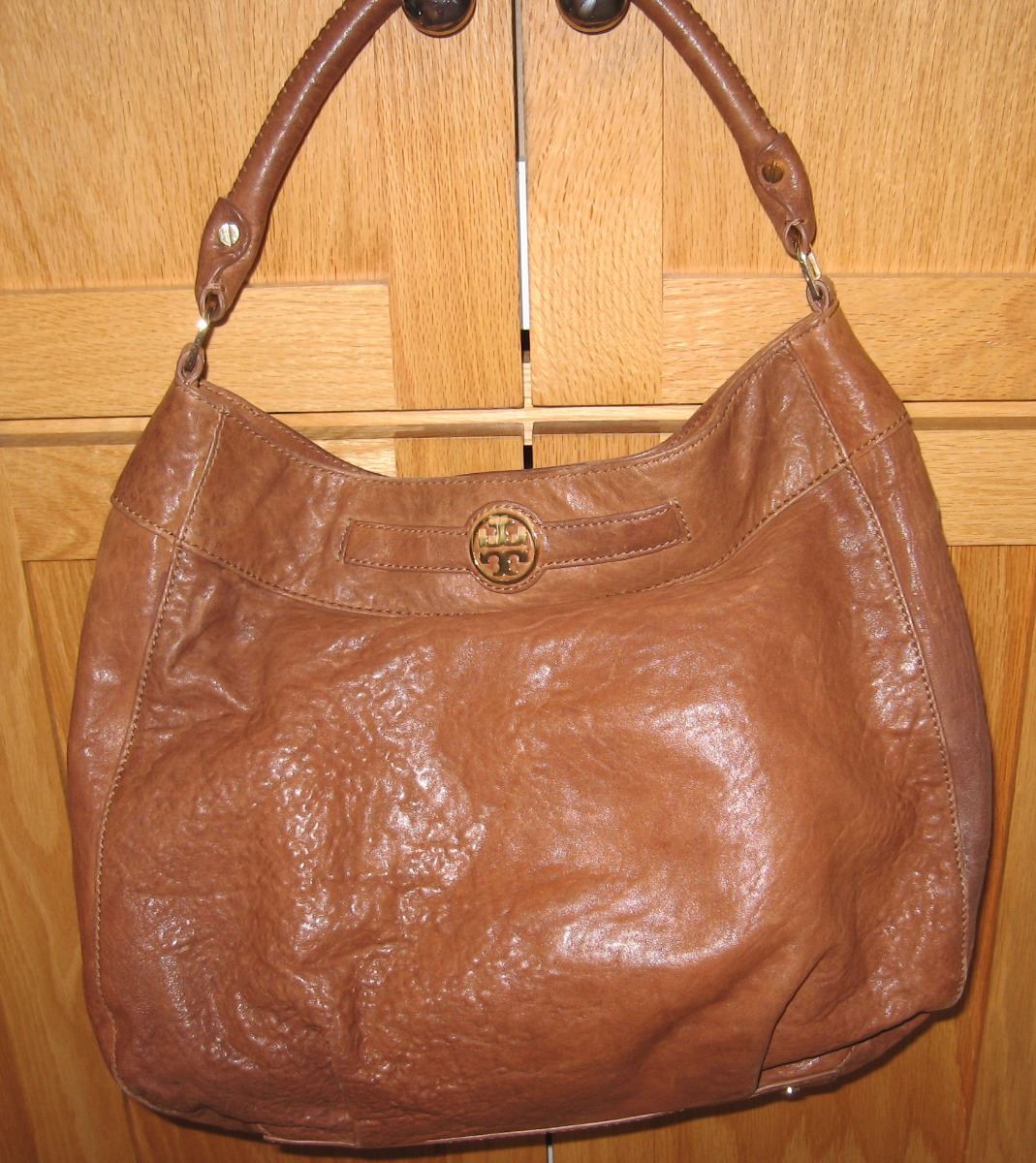 tory burch leather hobo bag